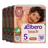 Libero Touch 5 Buksebleie - 4 x 18 stk.
