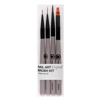 Depend Nail Art Brush kit - 4 stk.