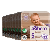 Libero Touch 5 åpen bleie - 8 x 22 stk.