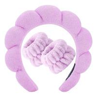 UNIQ Spa Bubble Hårbøyle og Mikrofiber Armbånd - 1 sett.