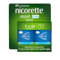 Nicorette Sugetabletter 2mg Mint - 80 stk.