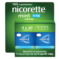 Nicorette Sugetabletter 4mg Mint - 160 stk.