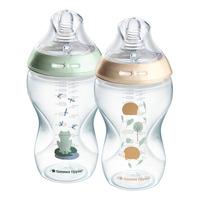Tommee Tippee Natural Start Tåteflaske 340 ml. - Deco Mix - 2 stk.