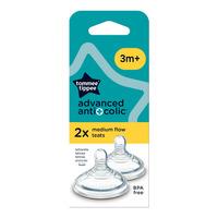 Tommee Tippee Anti-kolikk Medium Flow Flasketut (+3 mnd.) - 1 stk.
