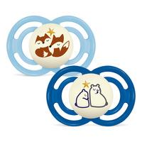 MAM Perfect Night Silk 6-16m Box Blue - 2 stk.