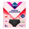 Libresse Menstruasjonstruse Hipster Svart - XS