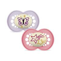 MAM Original Night Smokk Rosa/Lilla 16-36 mnd. - 2 stk.