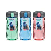 Sistema Hydrate quick flip 520 ml. - 1 stk. - Blå / assortert grå eller blå lokk