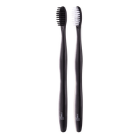 The Humble Co. Plant-based Toothbrush - SOFT - Black/White - 2 stk.