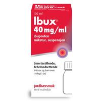 Ibux mikstur 40 mg/ml jordbær - 100 ml.