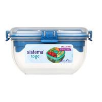 Sistema Salad Max to go - 1,63 L - Blå