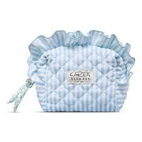 Karen Toalettmappe - Blå/Hvite Striper - 1 stk.