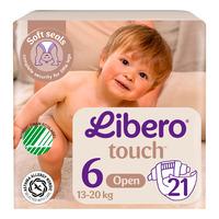 Libero Touch 6 Åpen Bleie 13-20 kg. - 21 stk.