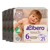 Libero Touch 6 åpen bleie - 4 x 21 stk.