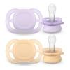 Philips Avent Soother Ultra Start 0-2 m - lilla, gul - 2 stk.