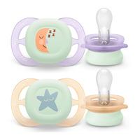 Philips Avent Smokk Ultra Start Nighttime 0-2 m - lilla, gul - 2 stk.