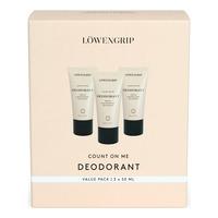 Löwengrip Count On Me Deodorant - 3x50 ml.