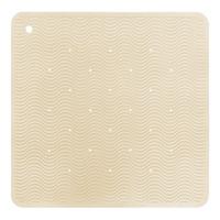 Hevea Bath Mat Wave Square - Sand - 1 stk.