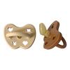 Hevea Orthodontic Teat 3-36 måneder - Clay Earth - 2 stk.