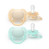Philips Avent Ultra Soft smokk 0-6 m - gul, turkis - 2 stk.