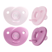 Philips Avent Smokk Soothie 0-6 m - rosa, lilla - 2 stk.