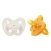 Hevea Symmetrical Teat 3-36 Months - Milky White & Natural - 2 stk.