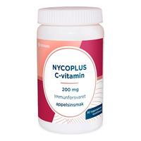 Nycoplus C-vitamin tyggetablett appelsin 200mg  - 80 stk.