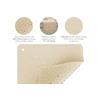Hevea Bath Mat Wave Square - Sand - 1 stk.