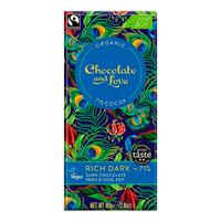 Chocolate and Love Sjokolade Rich dark  71% Ø - 80 g.