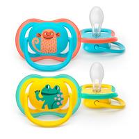 Philips Avent Smokk Ultra Air 18 m+ - turkis, gul - 2 stk.