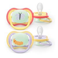 Philips Avent Smokk Ultra Air Nighttime 0-6 m - gul, lilla - 2 stk.