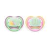 Philips Avent Ultra Air Nighttime Soother 6-18 m - grønn, rosa - 2 stk.
