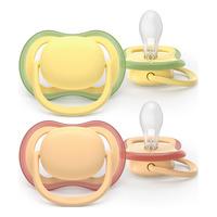 Philips Avent Smokk Ultra Air 0-6 m - gul, oransje - 2 stk.