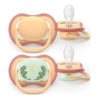 Philips Avent Smokk Ultra Air Day and Night 0-6 m - oransje, grønn - 2 stk.