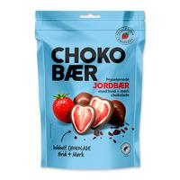 Nordthy Chokobær Frysetørkede Jordbær Hvit- og Mørk Sjokolade - 90 g.