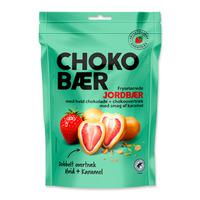 Nordthy Chokobær Frysetørkede Jordbær Hvit- og karamell sjokolade - 90 g.