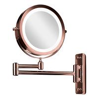 Gillian Jones Dobbeltsidig LED Veggspeil m. X10 forstørrelse - Kobber - 1 stk.