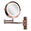 Gillian Jones Dobbeltsidig LED Veggspeil m. X10 forstørrelse - Kobber - 1 stk.