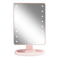 Gillian Jones Hollywoodspeil m. Touch, LED lys og USB-C - Rosa - 1 stk.