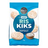 Nordthy Mini Riskjeks Havsalt  - 75 g.