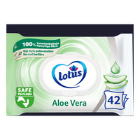 Lotus Fuktig Toalettpapir Aloe Vera - 42 stk.