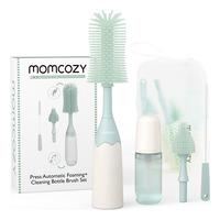 Momcozy Flaskebørste Sett - Push-Press Design - Grønn - 1 stk.
