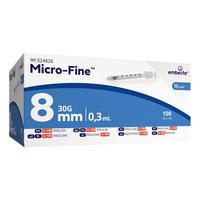 BD Microfine + 0,30 ml U-100 -100 stk