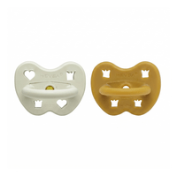 Hevea Orthodontic Teat 3-36 Months - Arctic amber - 2 stk.