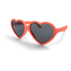 Filibabba Barnesolbriller i resirkulert plast 1-3 år Hjerte - varm rød - 1 stk.