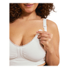 Carriwell Graviditets- og Amme-BH m. Vattert innlegg og Gel-Support Hvit - Flere størrelser