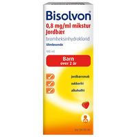 Bisolvon mikstur 0,8 mg/ml jordbær - 100 ml.