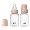 BIBS Babyflaske rund silikon 150 ml Slow Flow Blush - 2 stk.