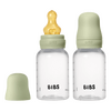 BIBS Babyflaske Rund Latex 150 ml Slow Flow Sage - 2 stk.