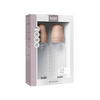 BIBS Babyflaske rund silikon 270 ml Medium Flow Blush - 2 stk.